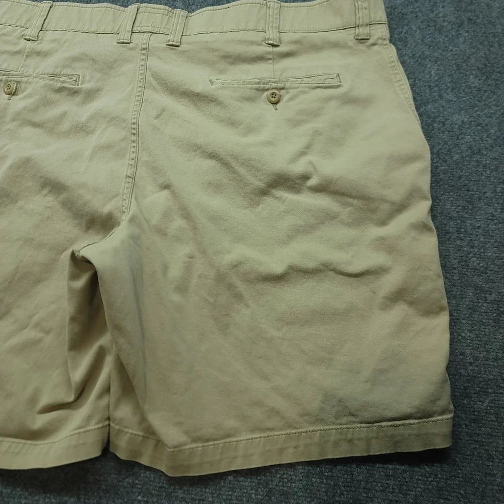 Foundry Supply Co Men Big 48 Khaki Tan Comfort Stretch Chino Shorts Cotton Blend